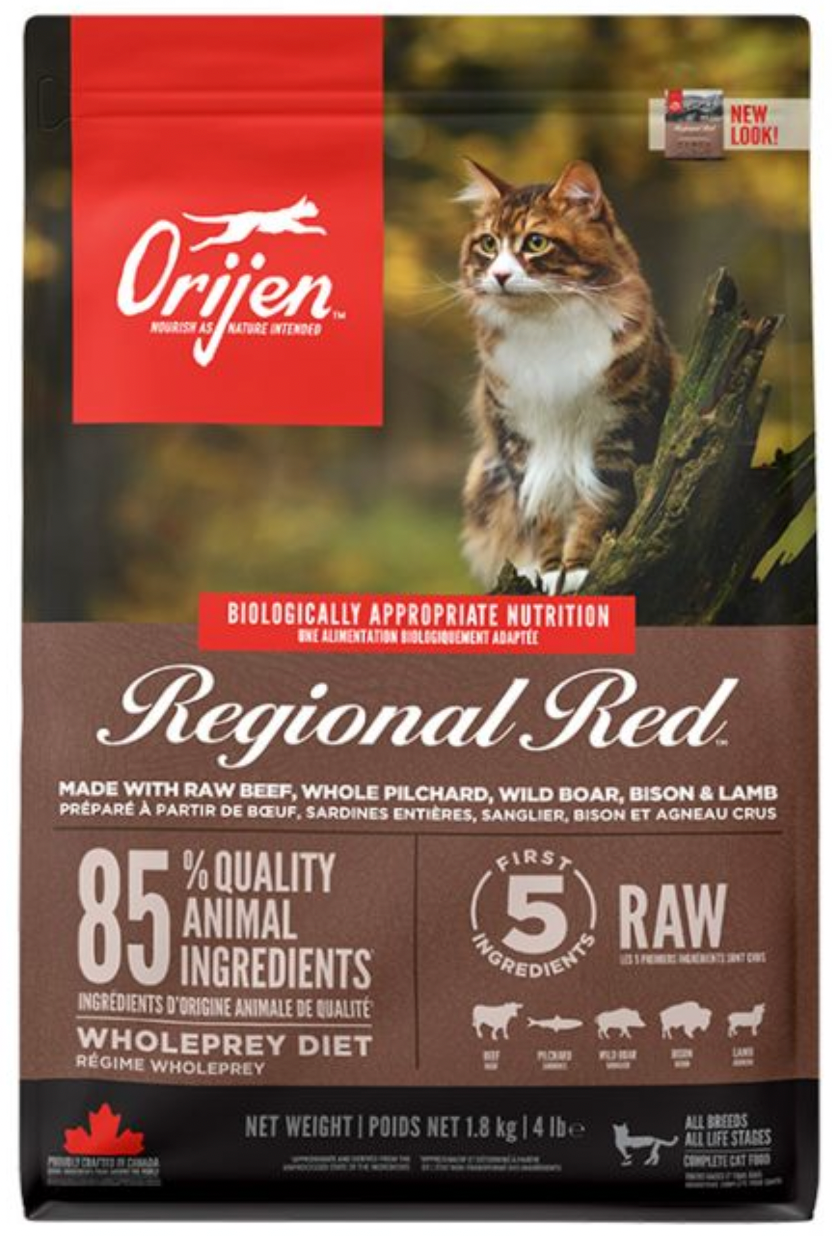 Orijen cat online food regional red
