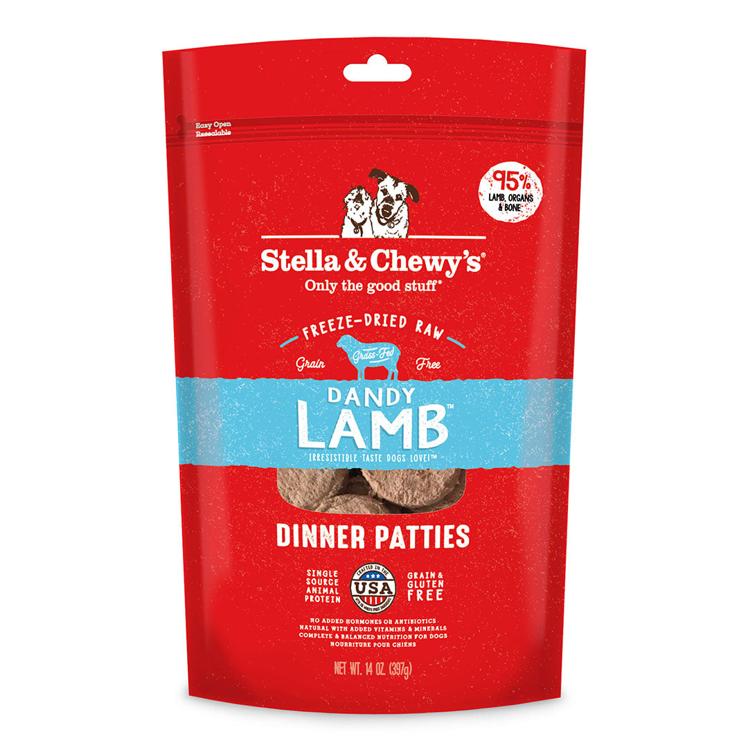 Stella & Chewy's - Freeze Dried Raw Dinner Patties (Dandy Lamb) - Dashing Dawgs Grooming and Boutique 