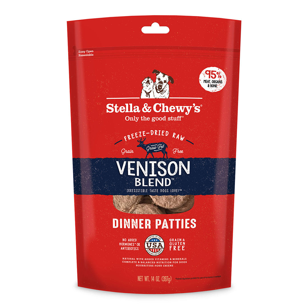 Stella & Chewy's - Freeze Dried Raw Dinner Patties (Venison Blend) - Dashing Dawgs Grooming and Boutique 
