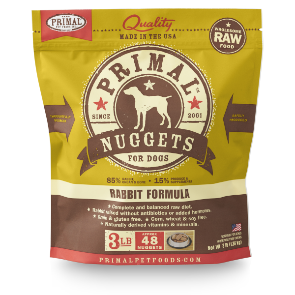 Primal - Raw Nuggets (Rabbit) - Dashing Dawgs Grooming and Boutique 