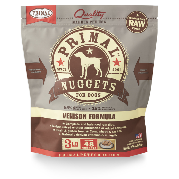 Primal - Raw Nuggets (Venison) - Dashing Dawgs Grooming and Boutique 