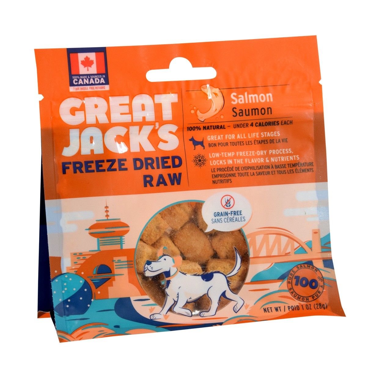 Great Jack's - Freeze Dried Raw Salmon - Dashing Dawgs Grooming and Boutique 