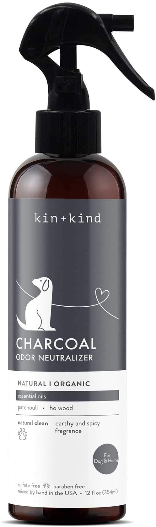 Kin+Kind - Deodorizing Spray (Charcoal) - Dashing Dawgs Grooming and Boutique 