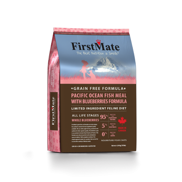 FirstMate Pacific Ocean Fish Meal & Blueberries Formula Cat Food - Dashing Dawgs Grooming and Boutique 