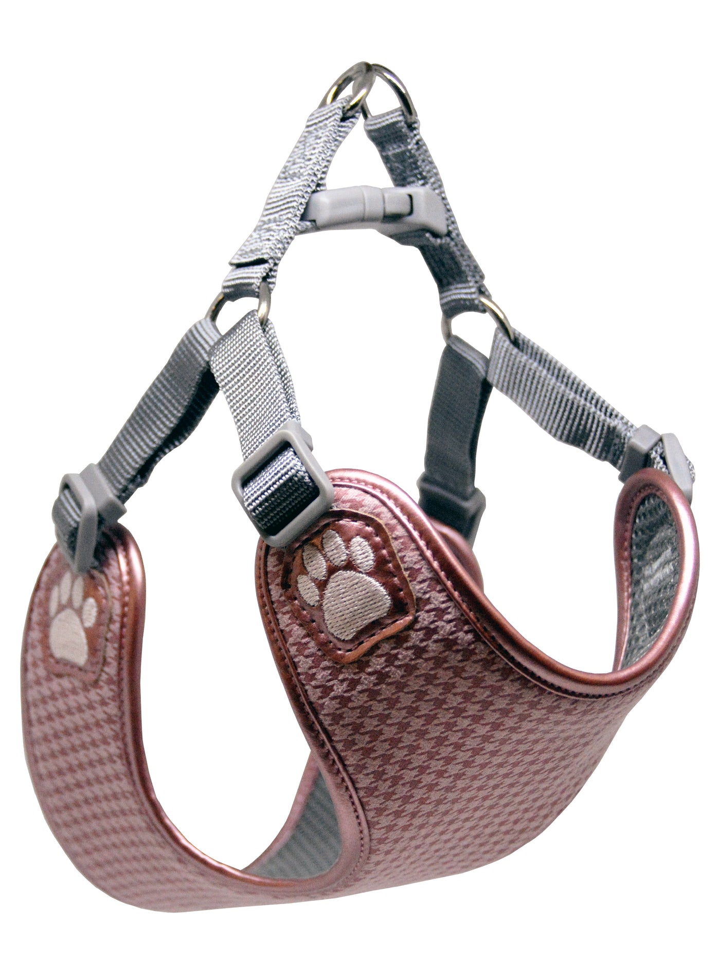 Pretty Paw Harness - Melrose Houndstooth - Dashing Dawgs Grooming and Boutique 