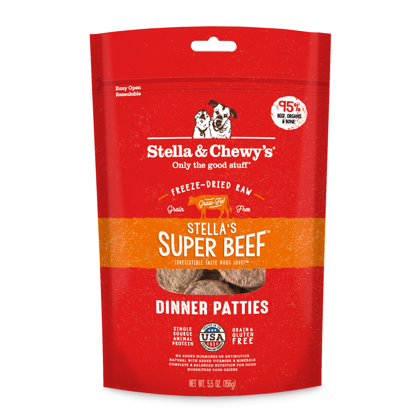 Stella & Chewy's - Freeze Dried Raw Dinner Patties (Super Beef) - Dashing Dawgs Grooming and Boutique 
