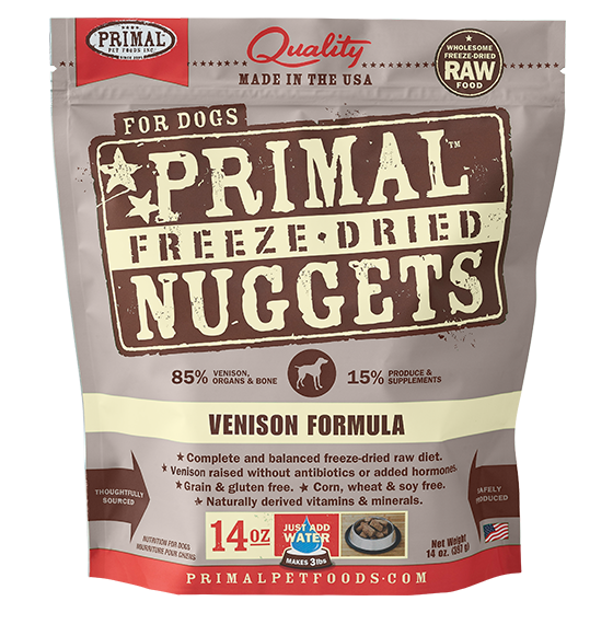 Primal - Freeze Dried Nuggets (Venison) - Dashing Dawgs Grooming and Boutique 