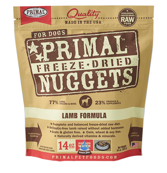 Primal - Freeze Dried Nuggets (Lamb) - Dashing Dawgs Grooming and Boutique 