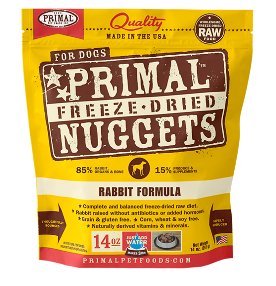 Primal - Freeze Dried Nuggets (Rabbit) - Dashing Dawgs Grooming and Boutique 