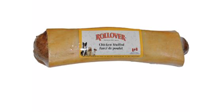 Rollover Chicken Stuffed Bone Large - Dashing Dawgs