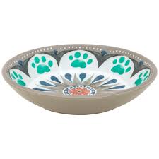 Medallion Saucer - Grey - Dashing Dawgs Grooming and Boutique 