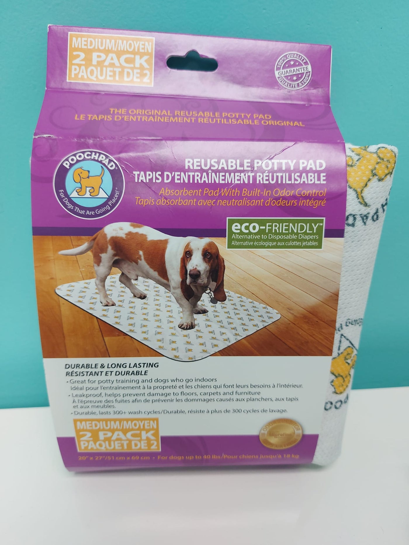 Reusuable Potty Pad Medium 2 Pack - Dashing Dawgs
