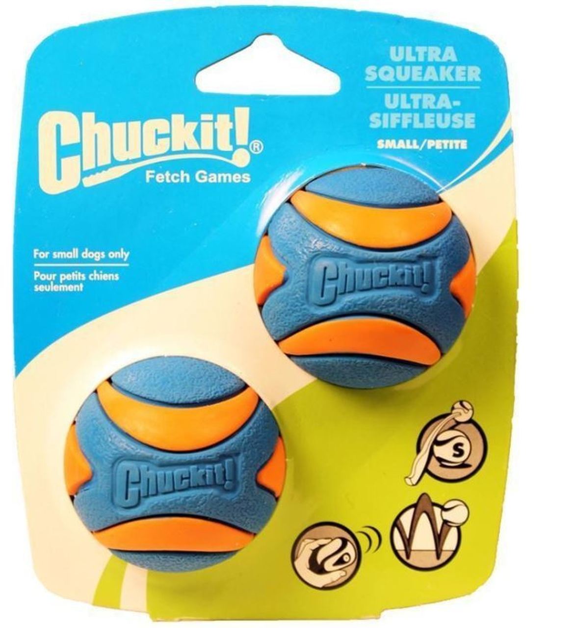 Chuckit! - Ultra Squeaker Ball Pack (Small) - Dashing Dawgs Grooming and Boutique 
