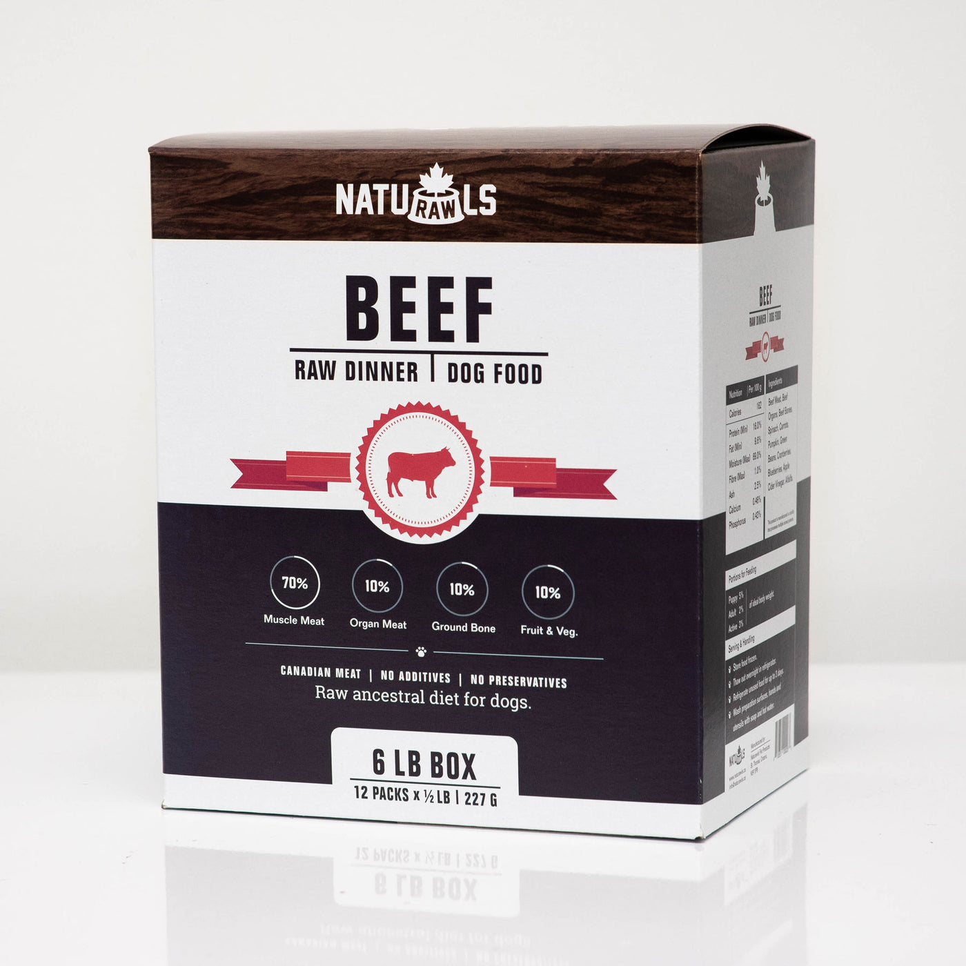 Naturawls - Raw Dinner (Beef & Veggie) - Dashing Dawgs Grooming and Boutique 