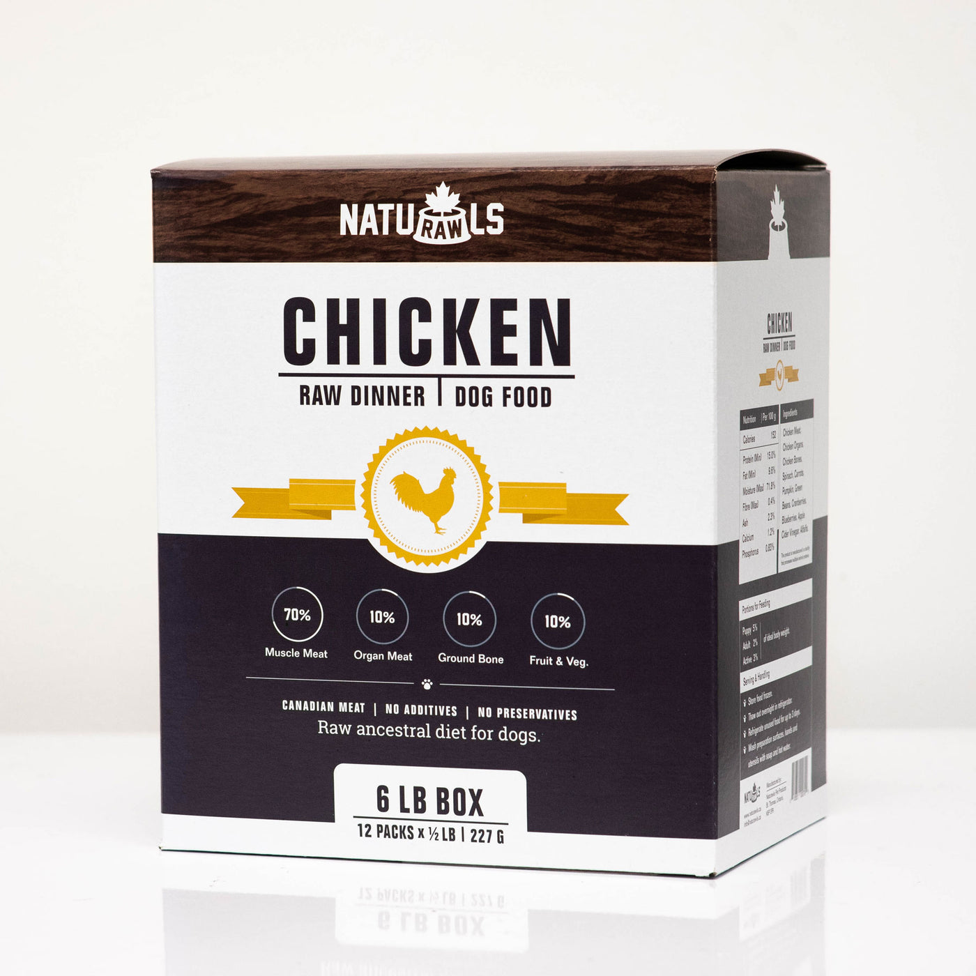 Naturawls - Raw Dinner (Chicken & Veggie) - Dashing Dawgs Grooming and Boutique 