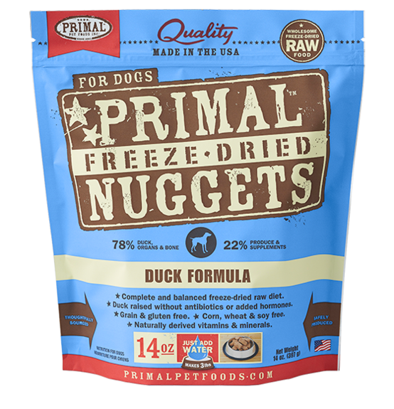 Primal - Freeze Dried Nuggets (Duck) - Dashing Dawgs Grooming and Boutique 